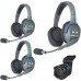 Eartec UltraLITE 3-D - Комплект UltraLITE 3 абонента с гарнитурами 3 Double Headsets