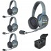 Eartec UltraLITE 4-D - Комплект UltraLITE 4 абонента с гарнитурами 4 Double Headsets